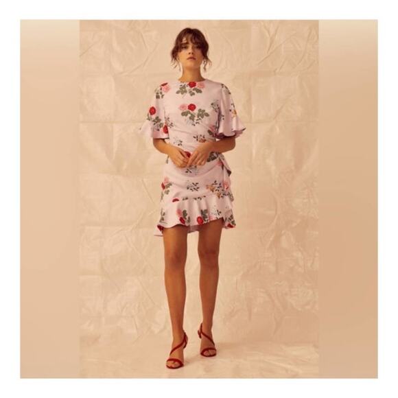 Keepsake the Label Pretty One Floral Mini Dress in Lilac Size M - Picture 9 of 13